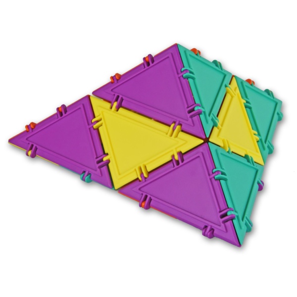 tetrahedron built with mini set 3
