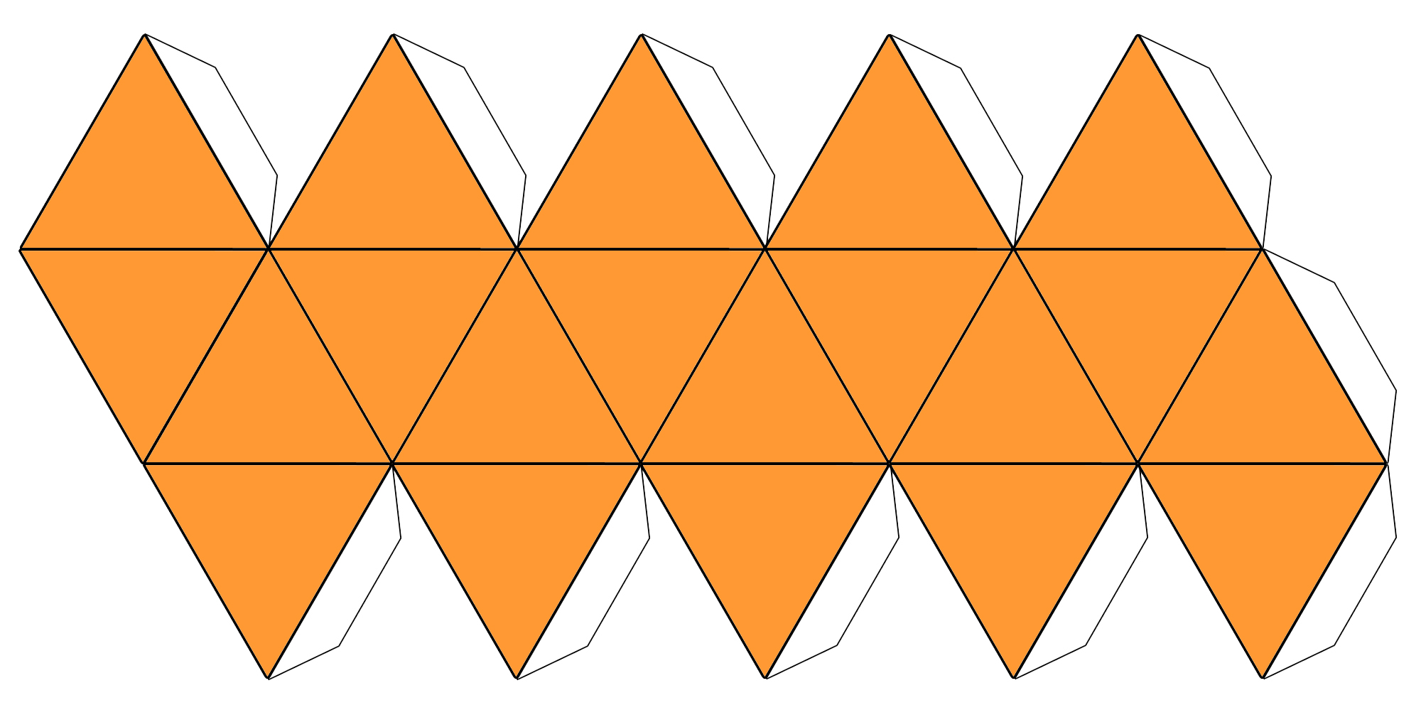 Icosahedron Template Printable Instructions