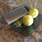 Lemon Zest and the Surface Area of a Sphere